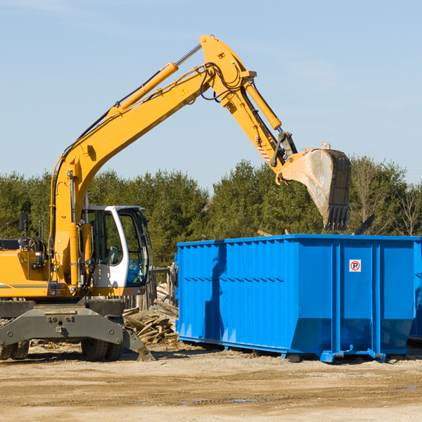 how many times can i have a residential dumpster rental emptied in Frelinghuysen